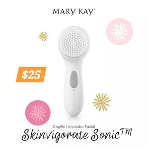 Mary Kay Skinvigorate Sonic Facial Brush - White and Gray